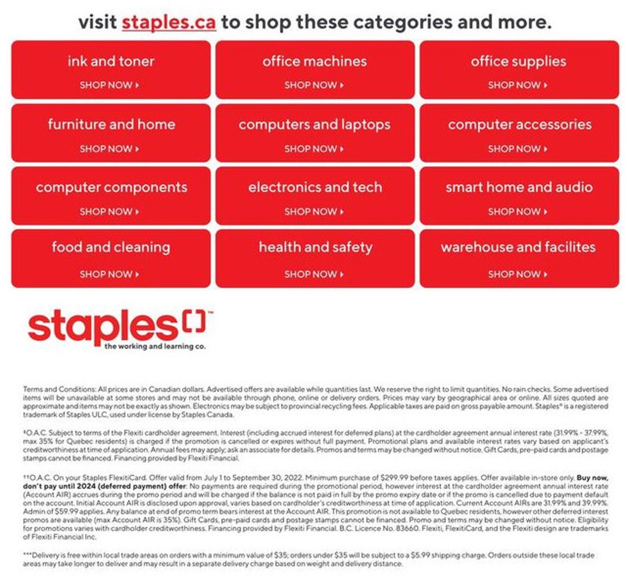 Staples Flyer from 07/20/2022