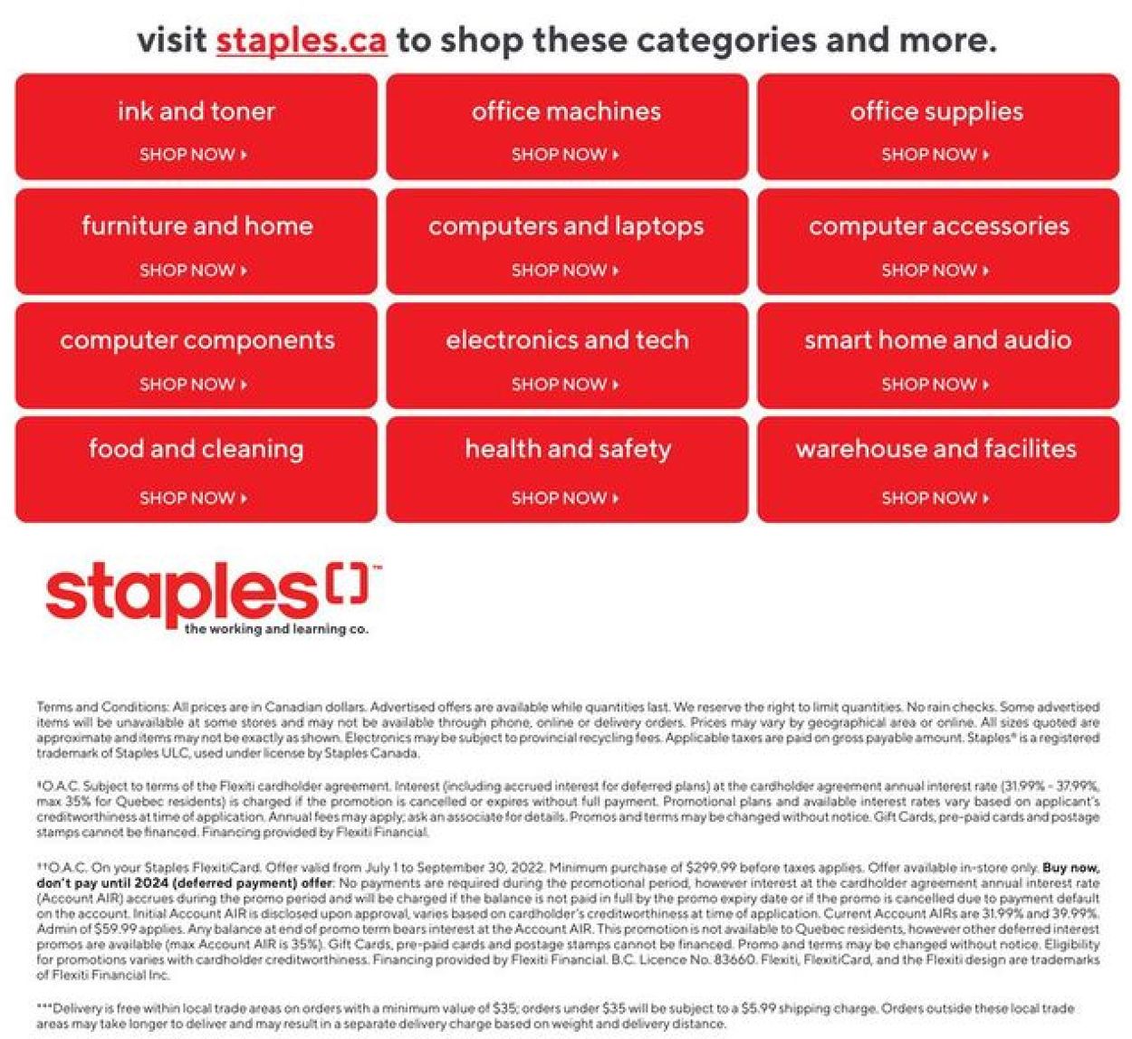 Staples Flyer from 08/10/2022