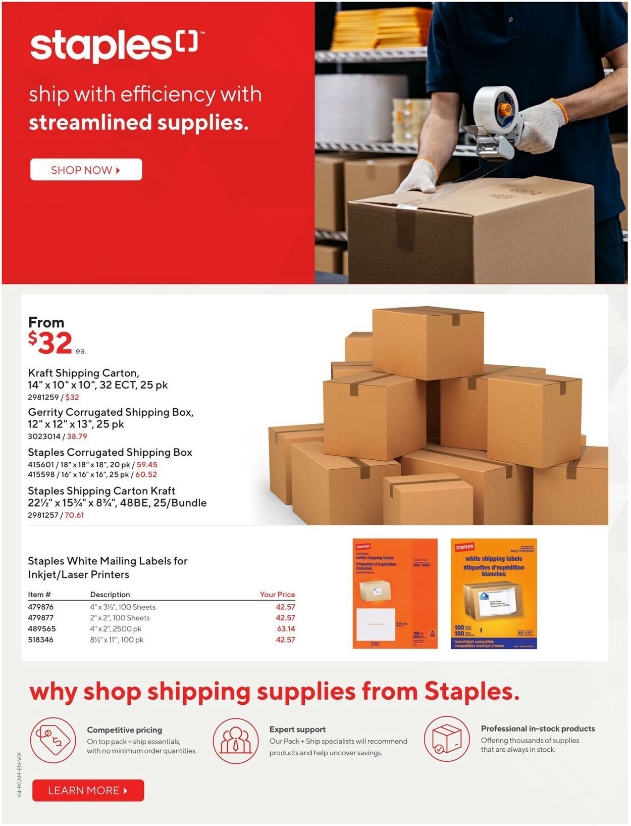 Staples Flyer from 10/05/2022