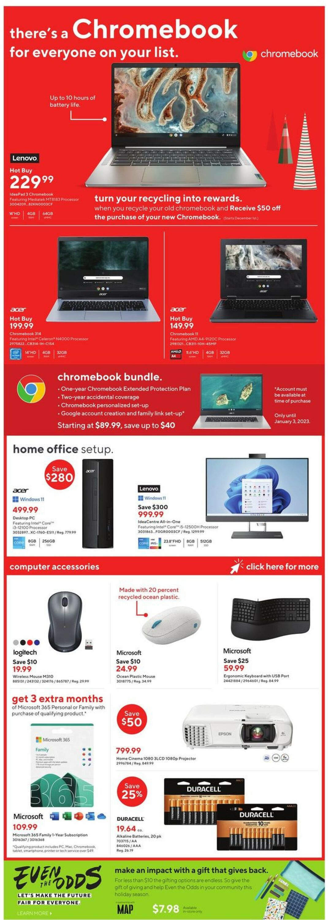 Staples Flyer from 11/30/2022
