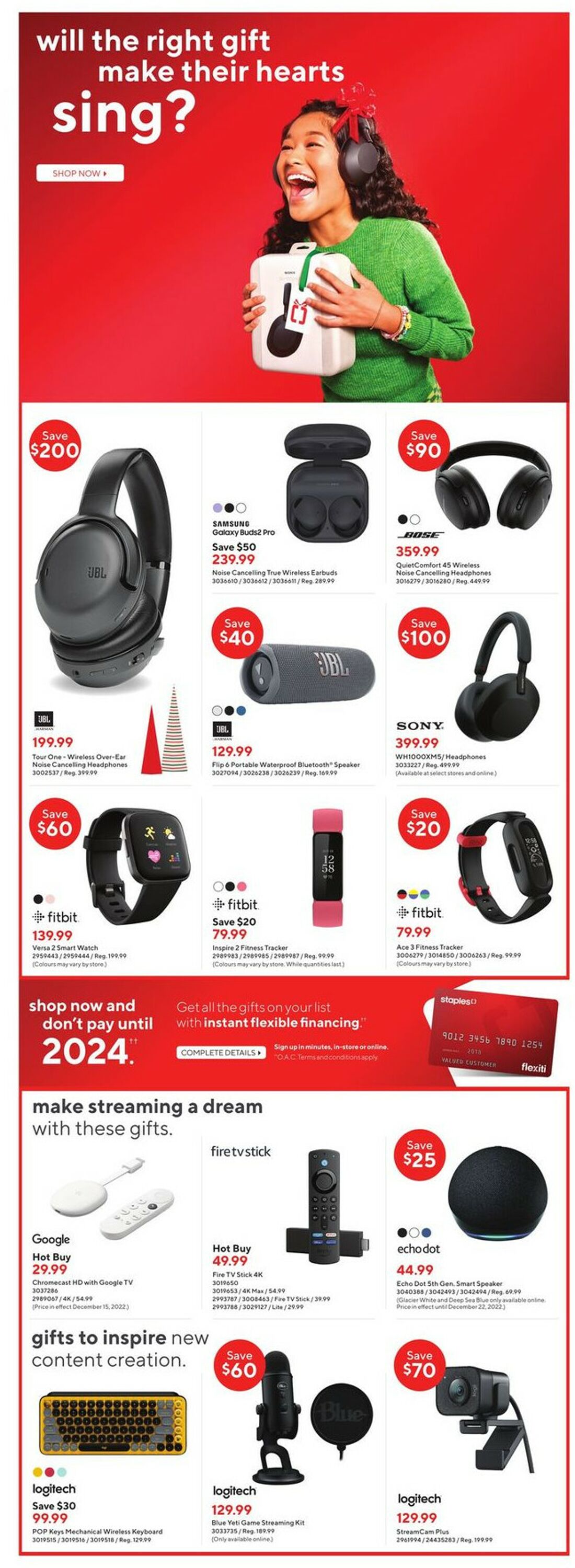 Staples Flyer from 12/14/2022