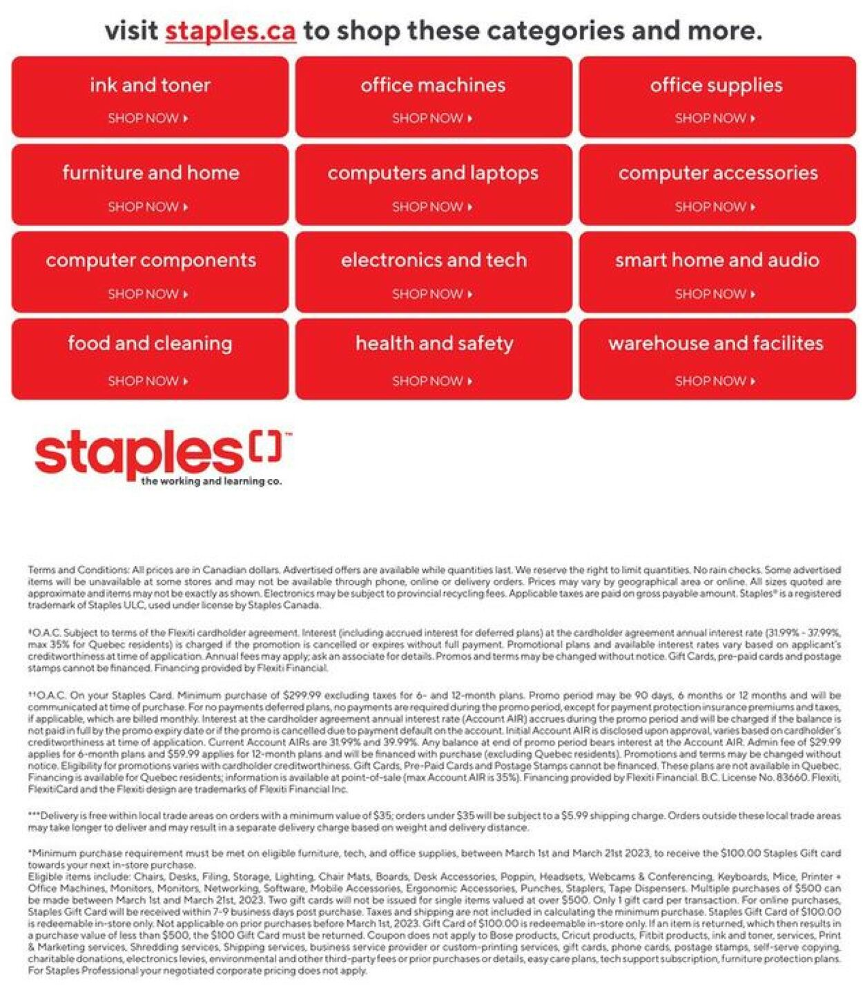 Staples Flyer from 03/08/2023