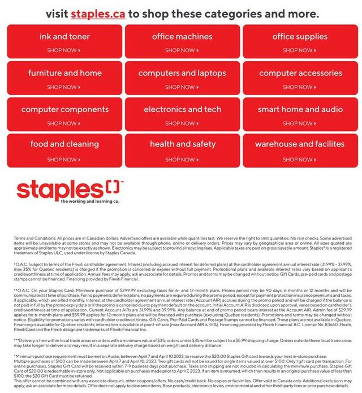 Staples Flyer from 04/05/2023