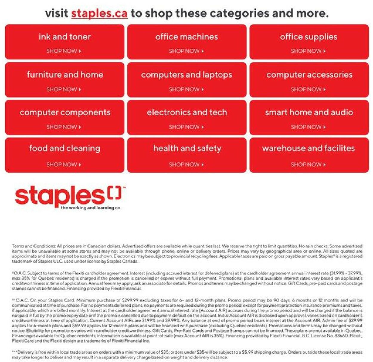 Staples Flyer from 04/12/2023