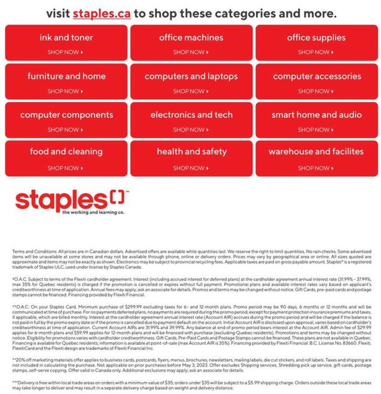 Staples Flyer from 05/03/2023