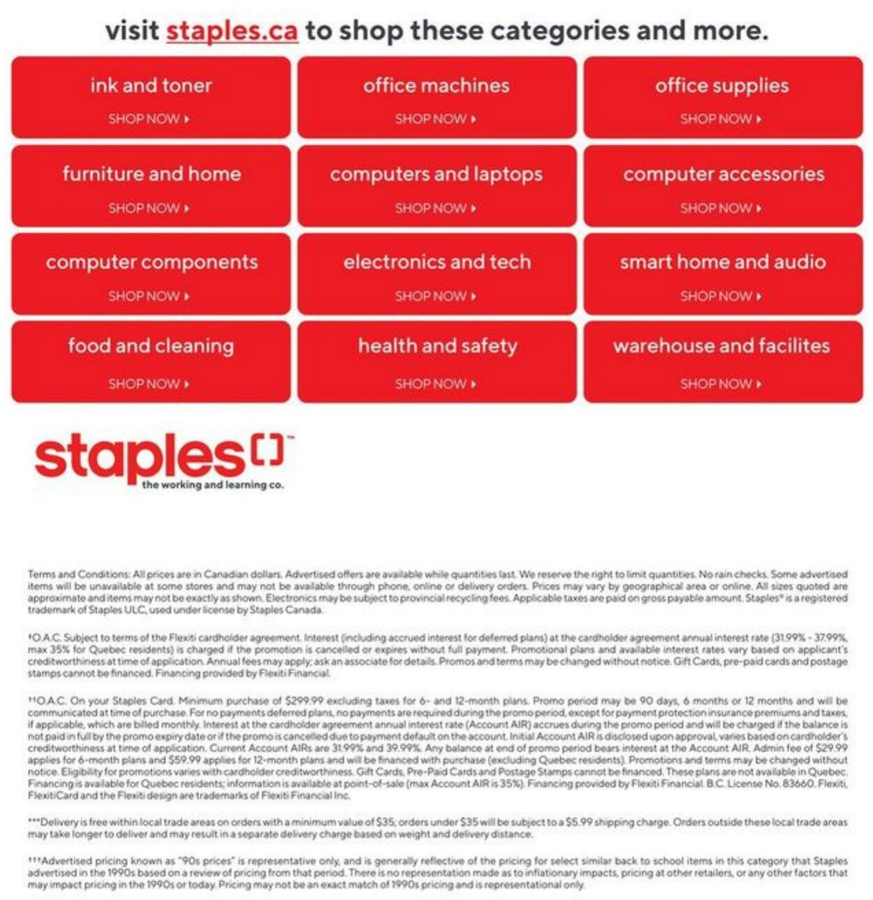 Staples Flyer from 07/12/2023