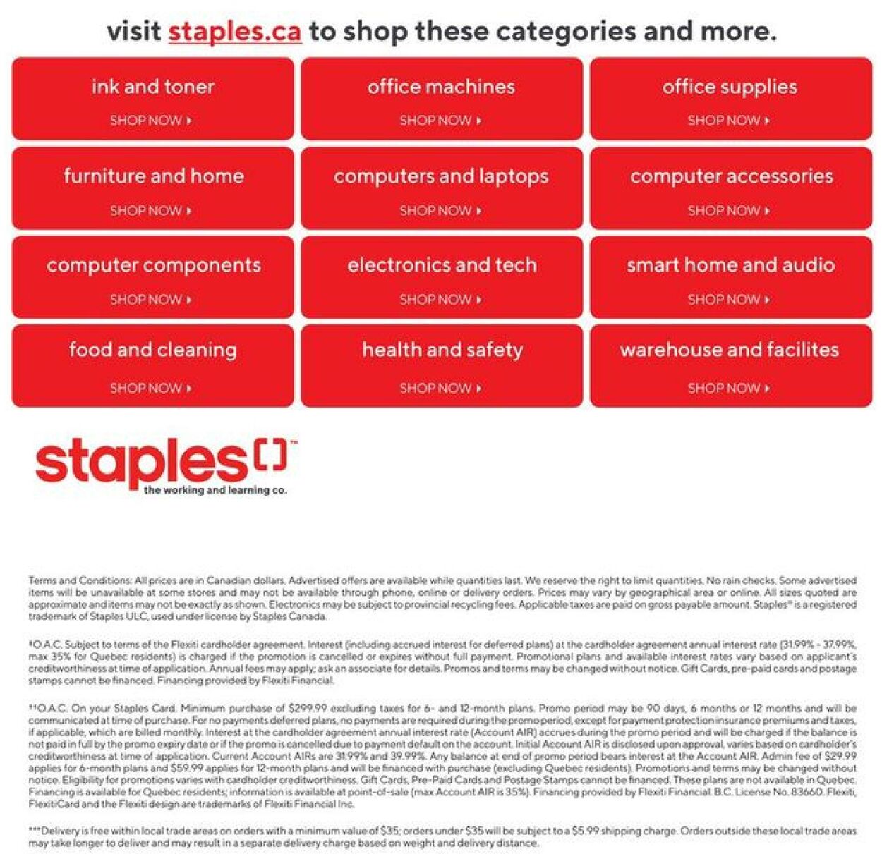Staples Flyer from 09/13/2023