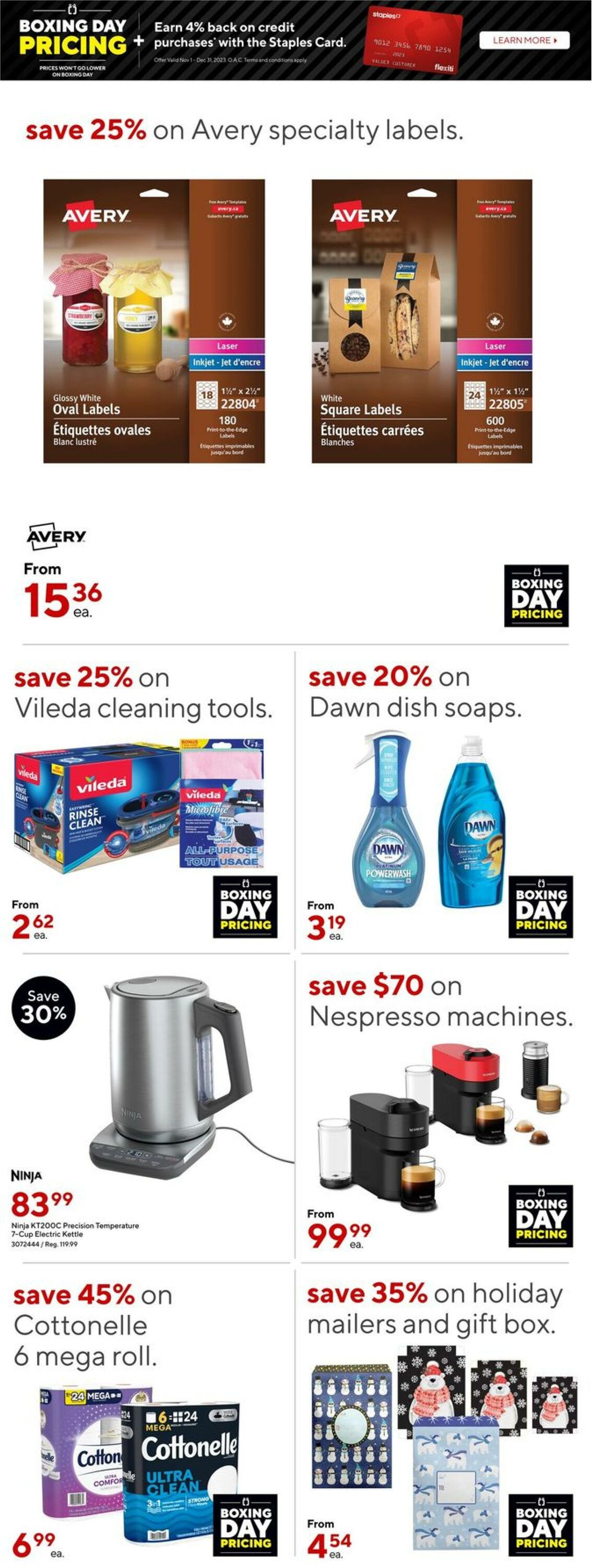 Staples Flyer from 12/06/2023