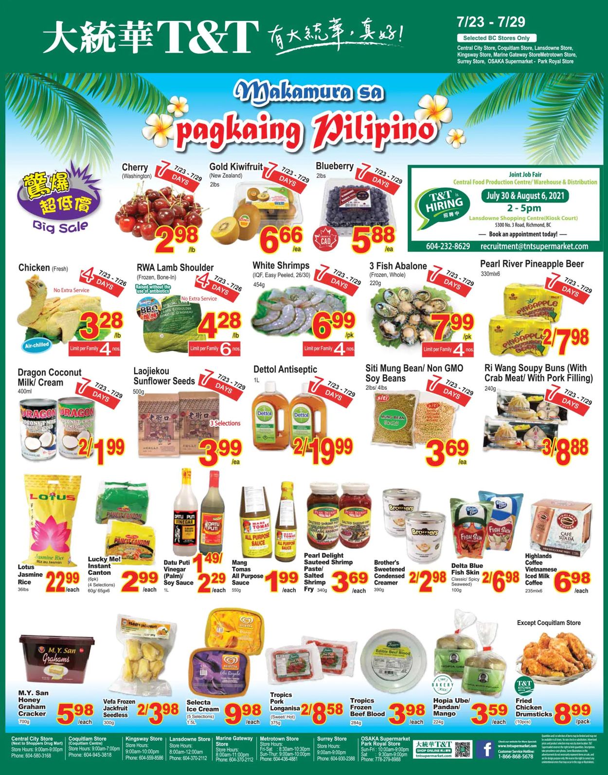 T&T Supermarket Flyer from 07/23/2021