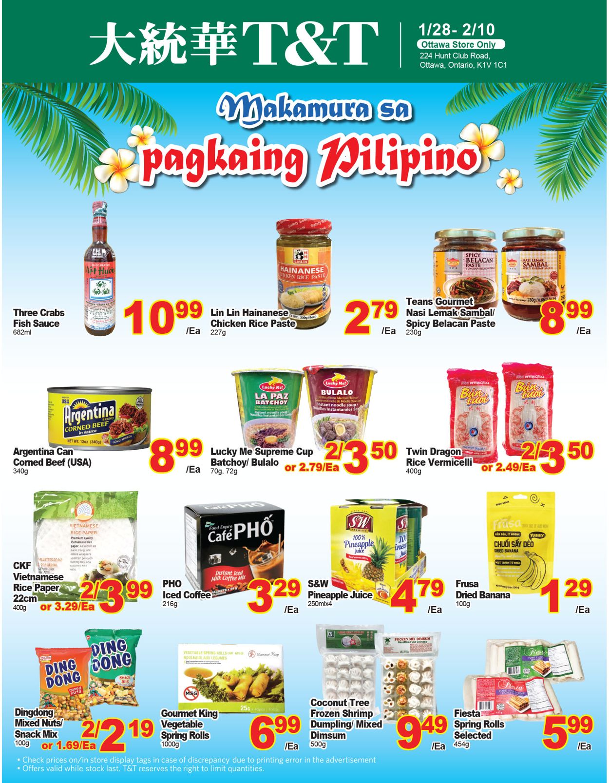 T&T Supermarket Flyer from 01/28/2022