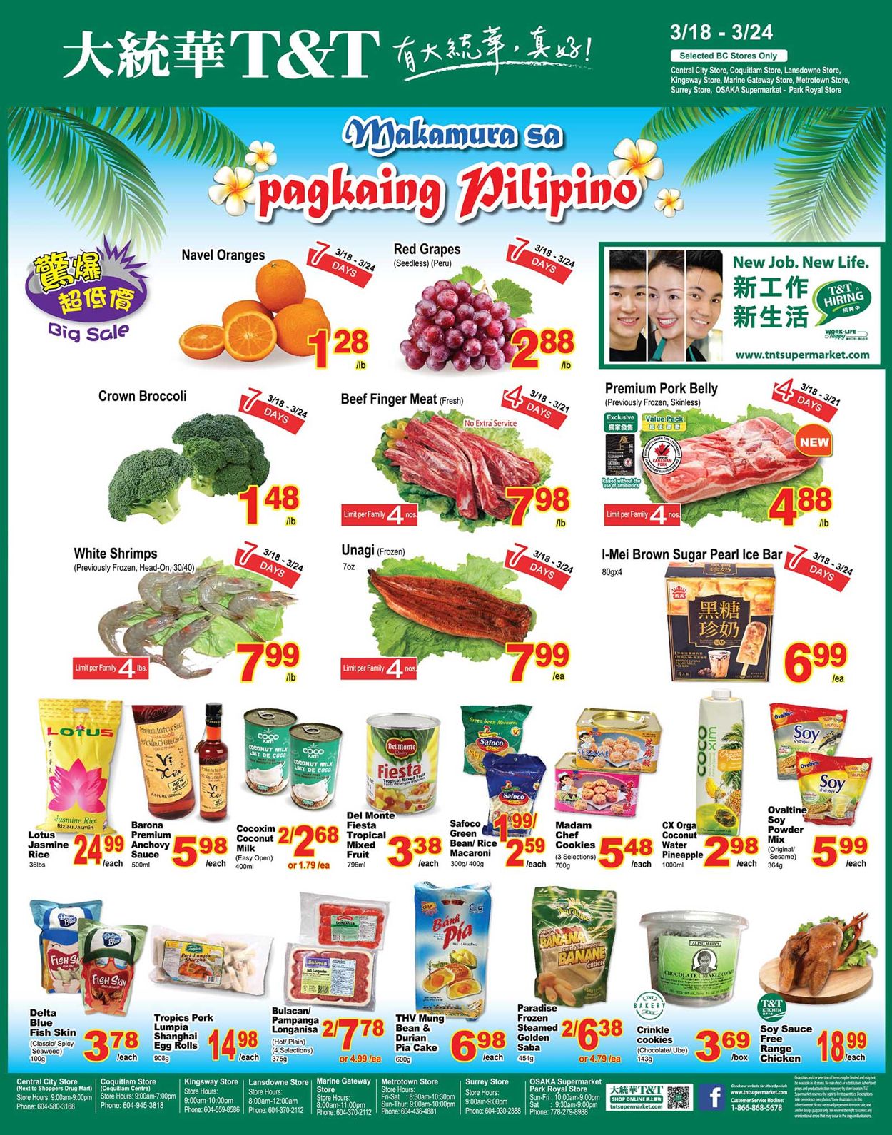 T&T Supermarket Flyer from 03/18/2022