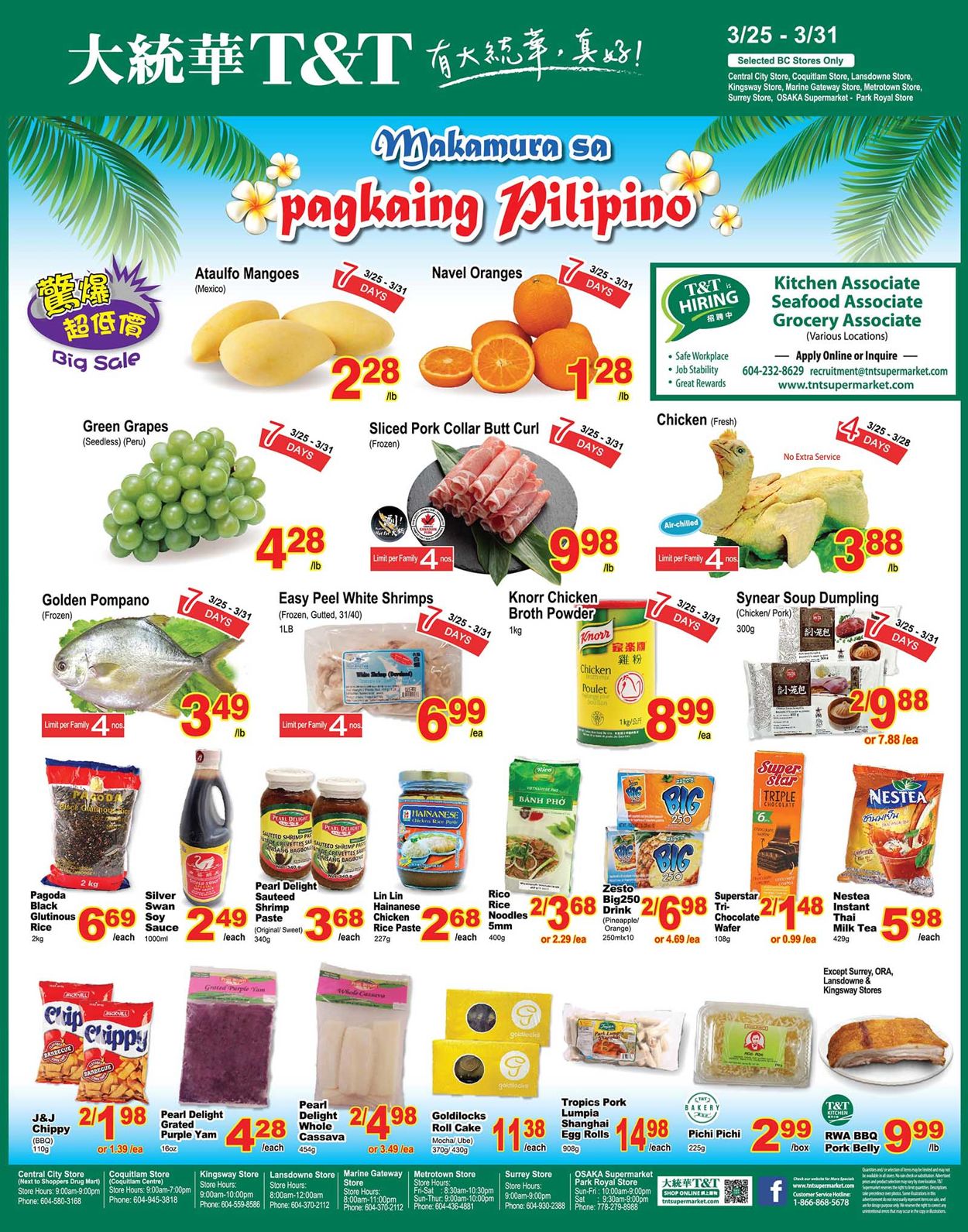 T&T Supermarket Flyer from 03/25/2022