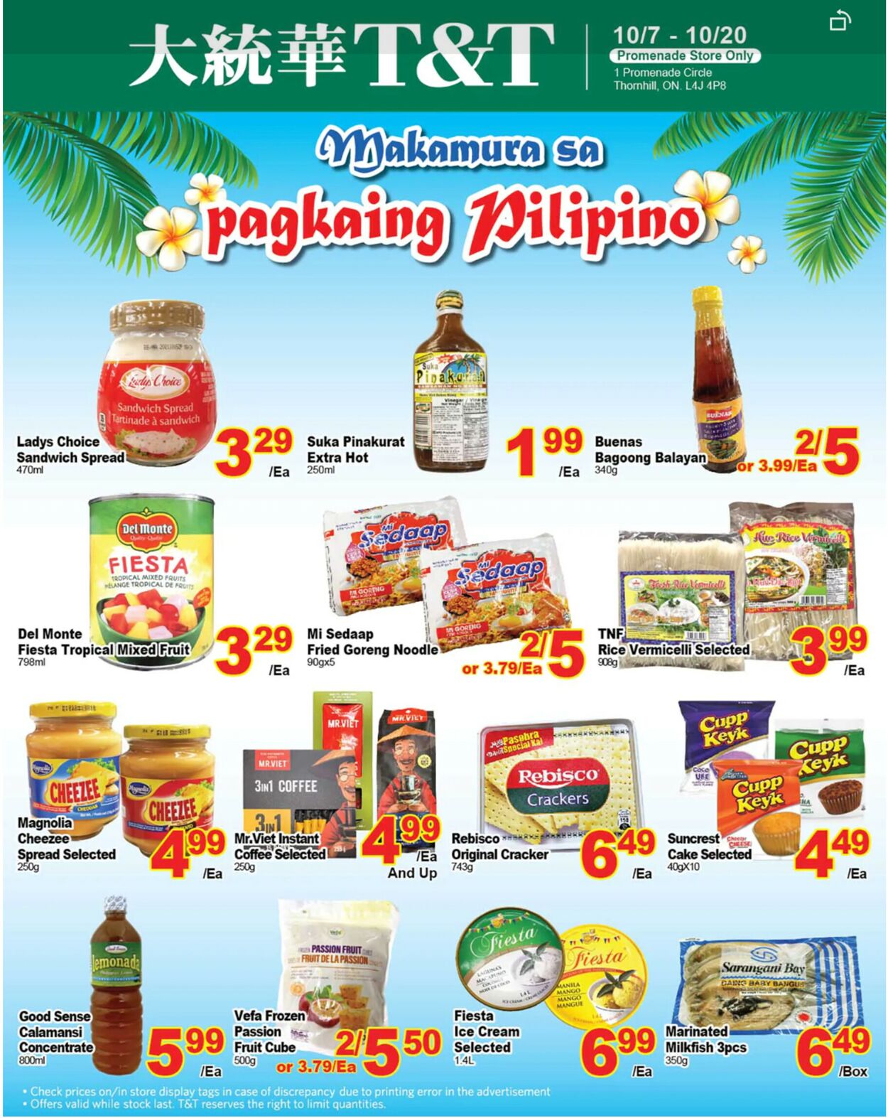 T&T Supermarket Flyer from 10/07/2022