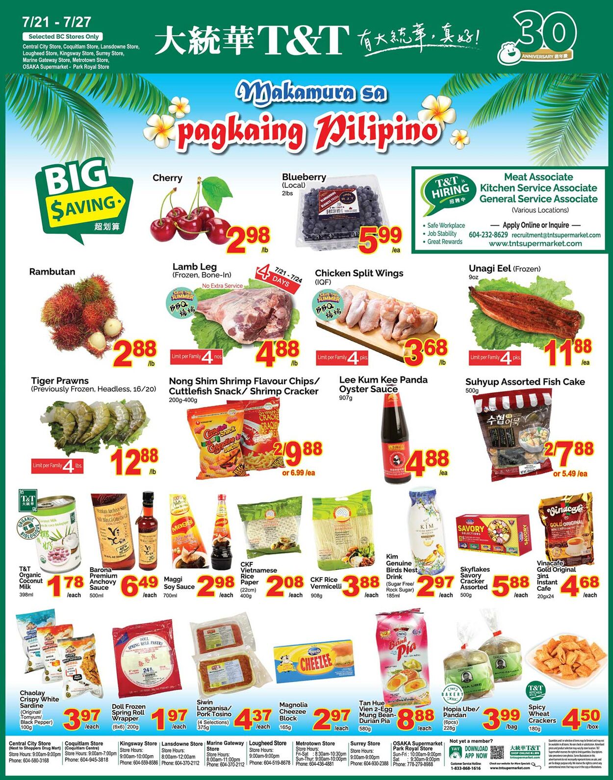 T&T Supermarket Flyer from 07/21/2023