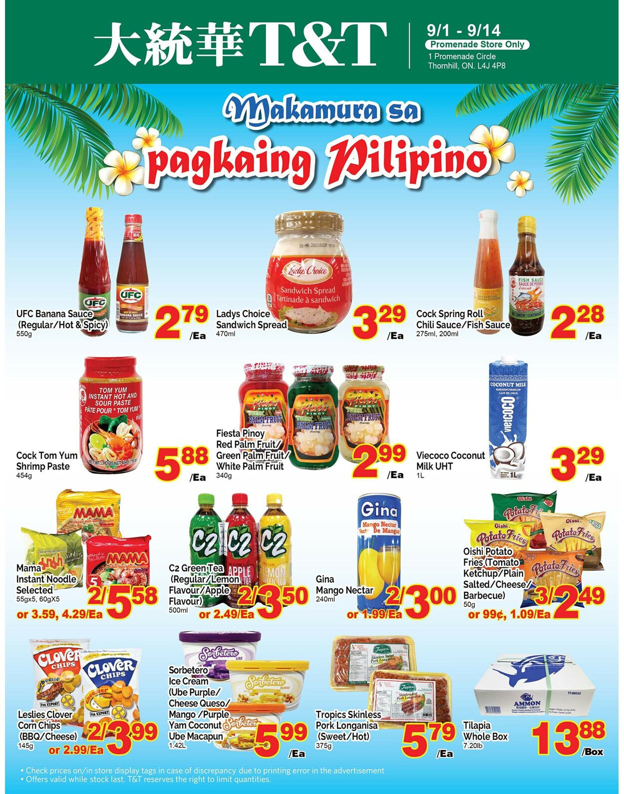 T&T Supermarket Flyer from 09/08/2023