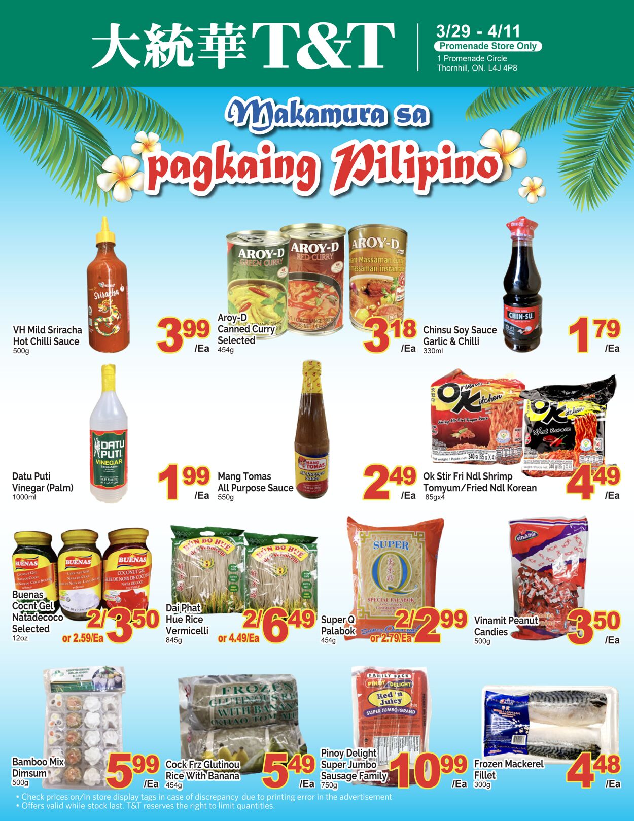T&T Supermarket Flyer from 03/29/2024