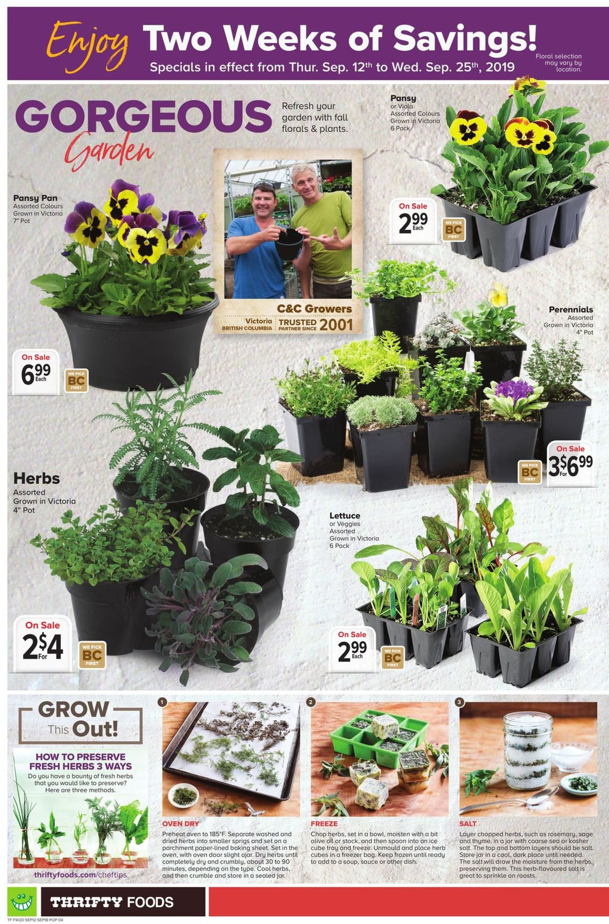 Thrifty Foods Flyer from 09/12/2019