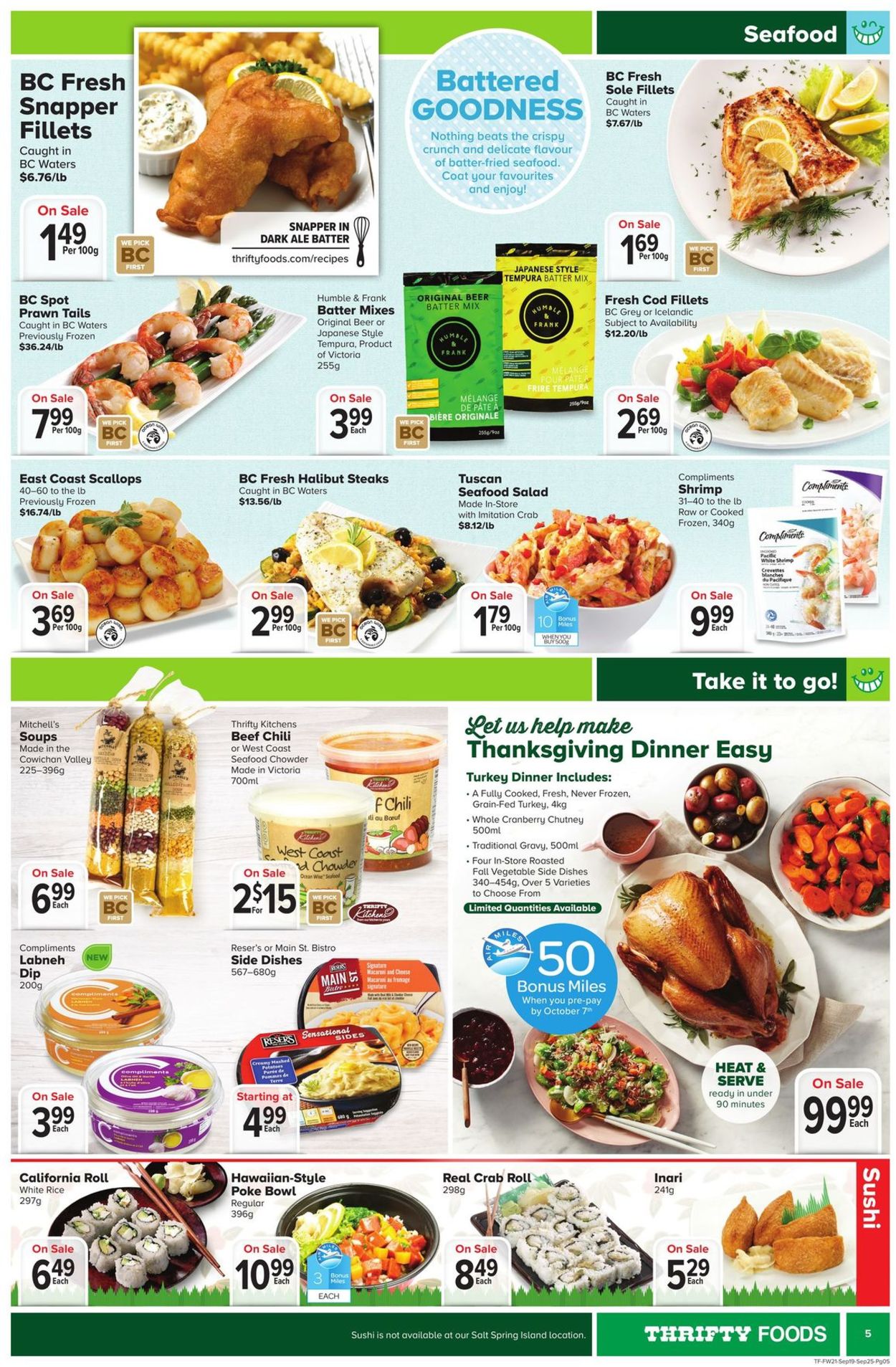Thrifty Foods Flyer from 09/19/2019