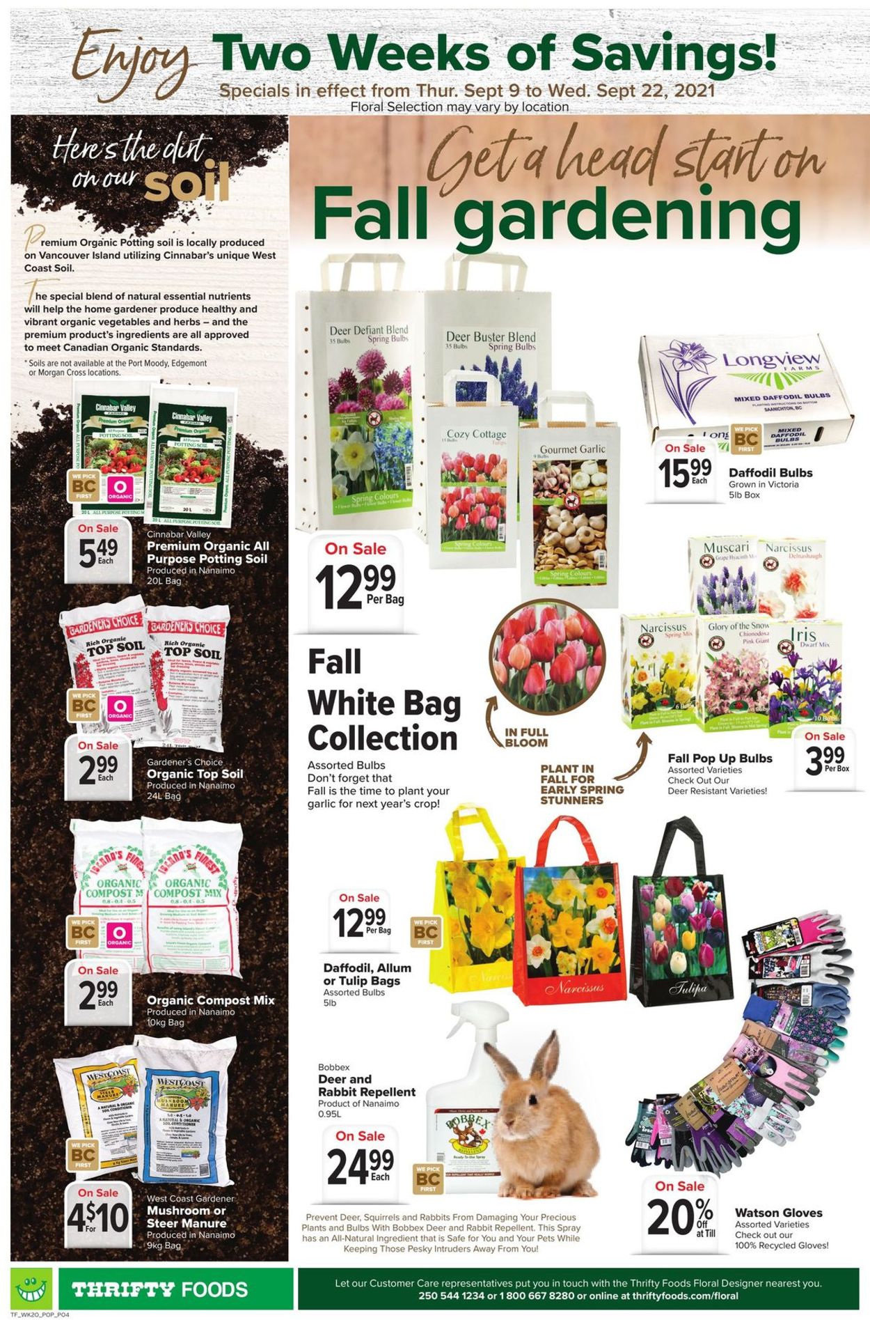 Thrifty Foods Flyer from 09/09/2021