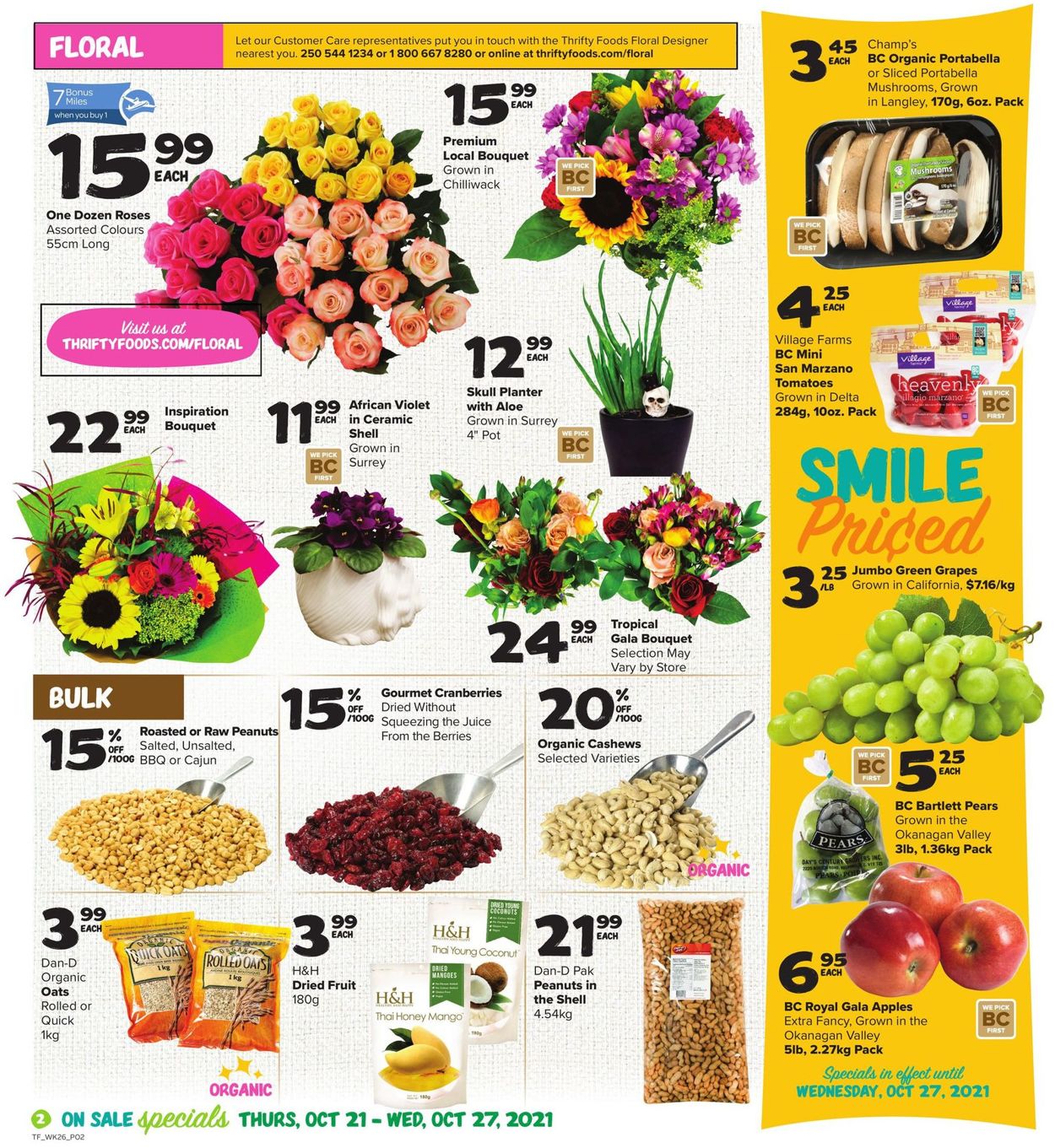 Thrifty Foods Flyer from 10/21/2021