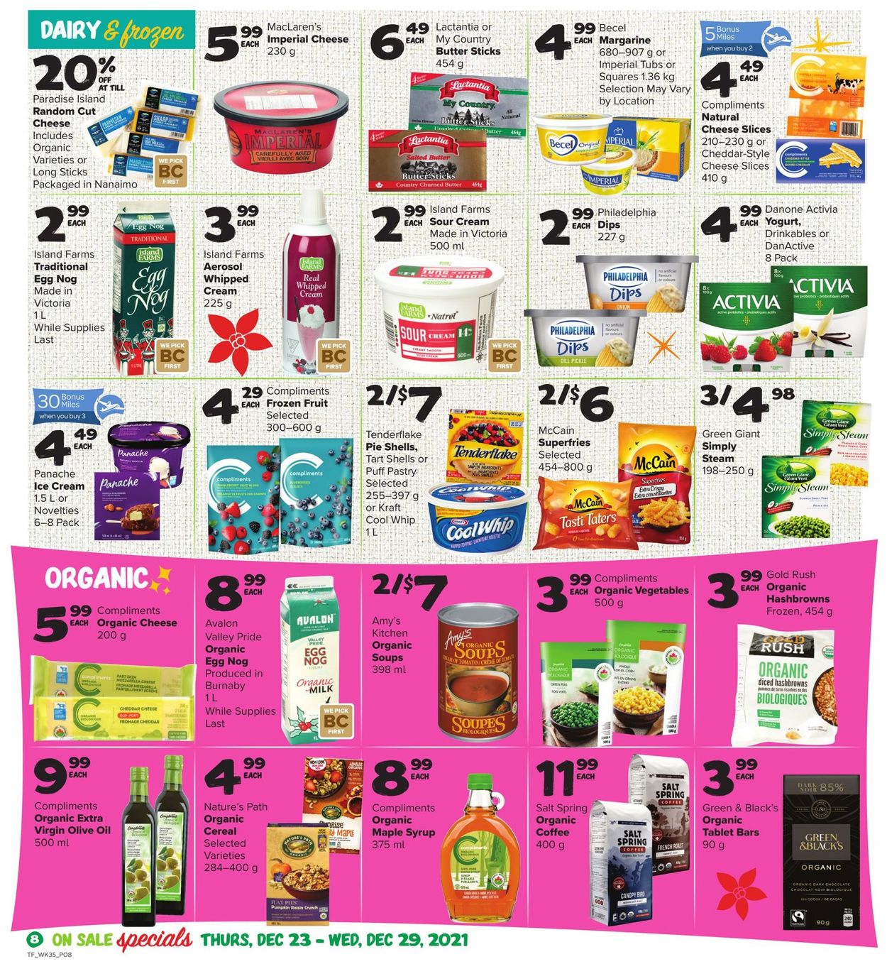 Thrifty Foods Flyer from 12/23/2021