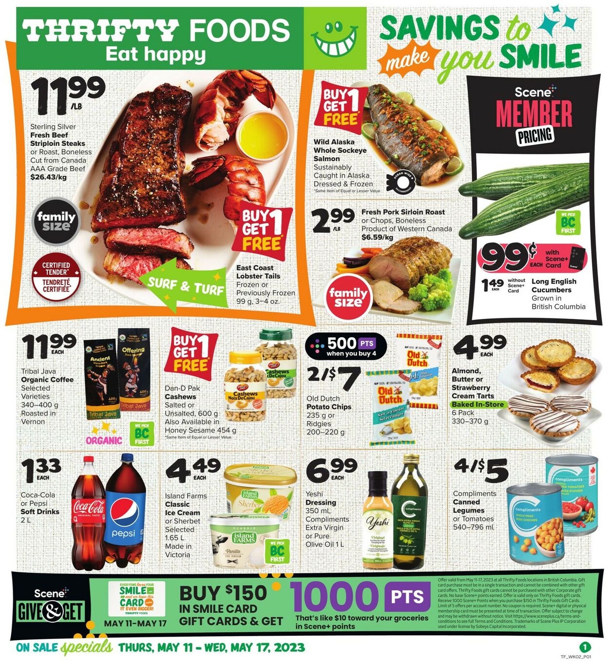Thrifty Foods Flyer from 05/11/2023