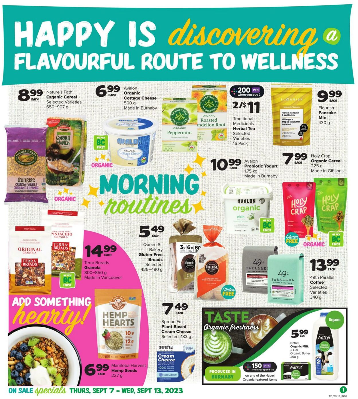 Thrifty Foods Flyer from 09/07/2023