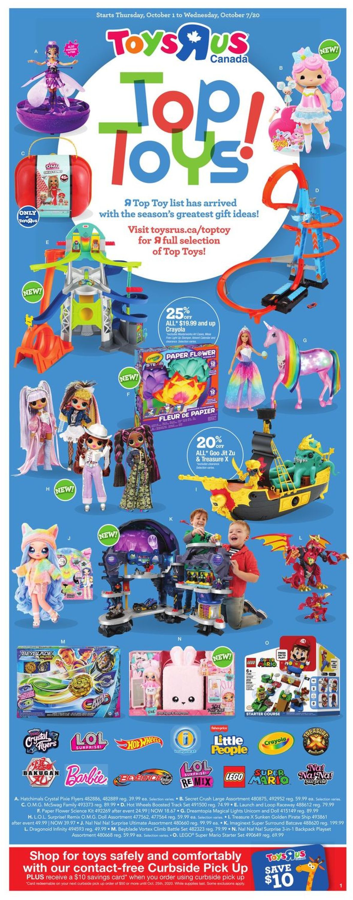 Toys''R''Us Flyer from 10/01/2020