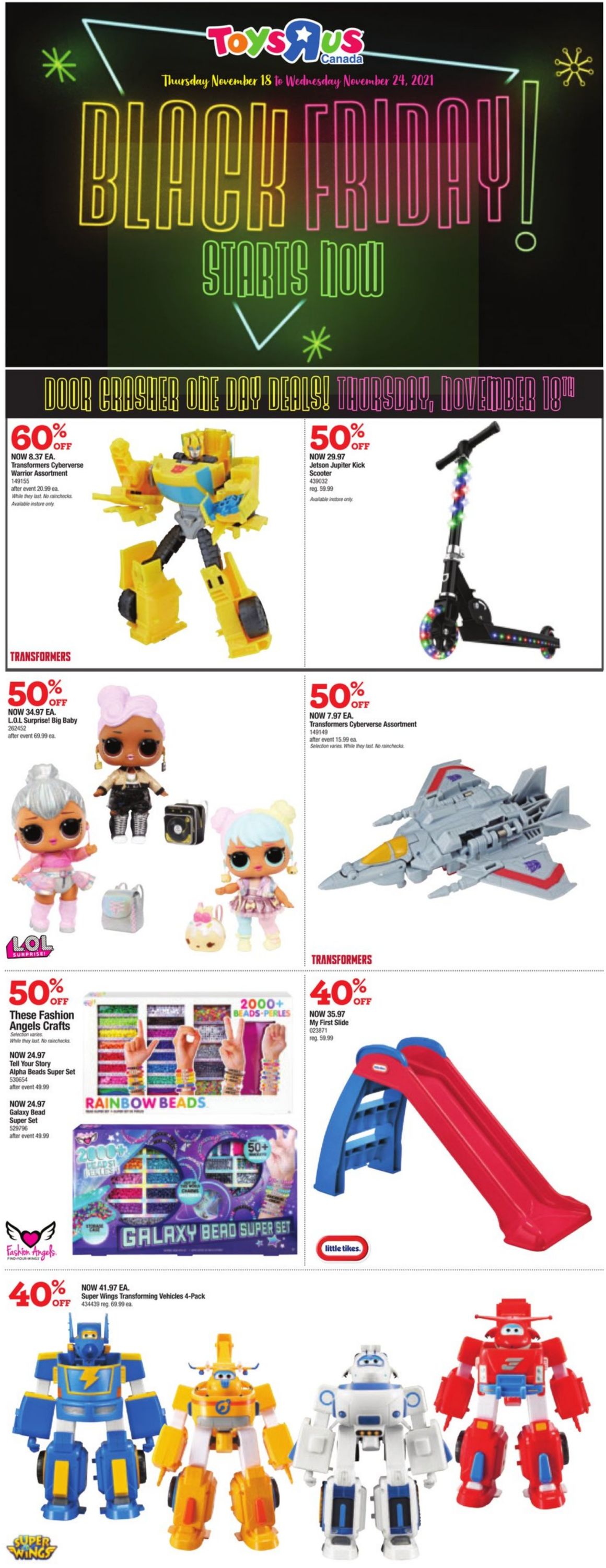 Toys''R''Us Flyer from 11/18/2021