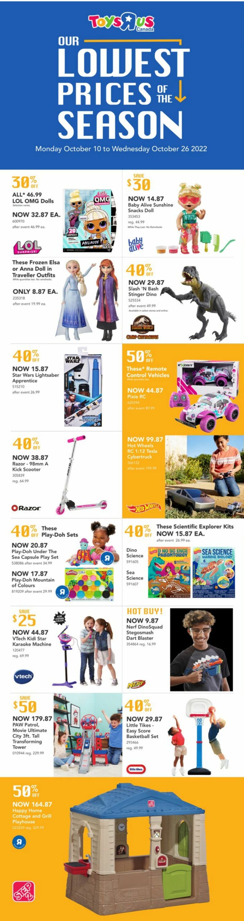 Toys''R''Us Flyer from 10/10/2022