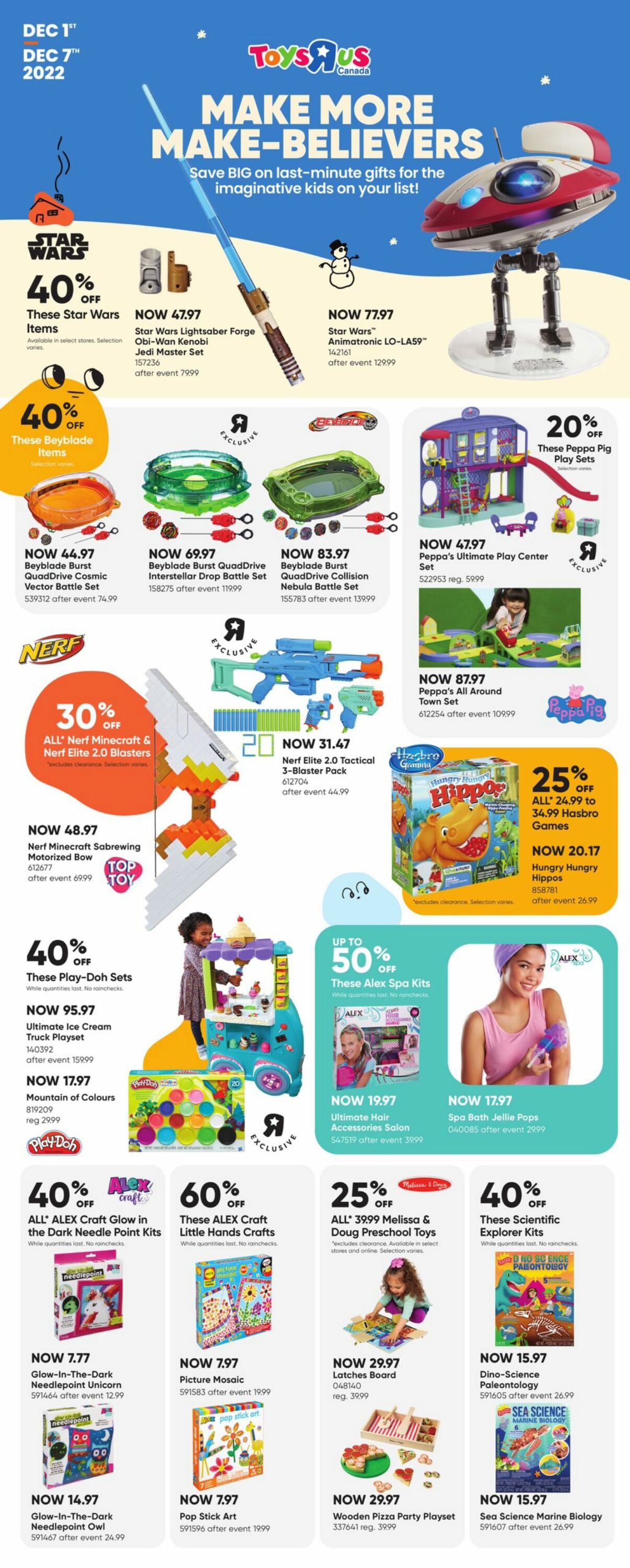 Toys''R''Us Flyer from 12/01/2022