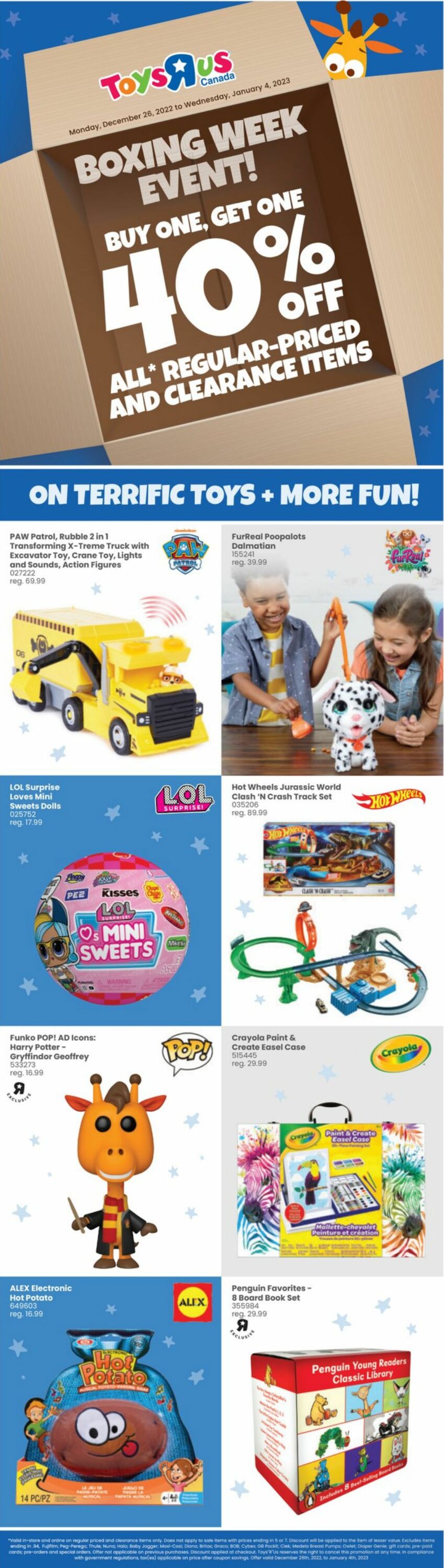 Toys''R''Us Flyer from 12/26/2022