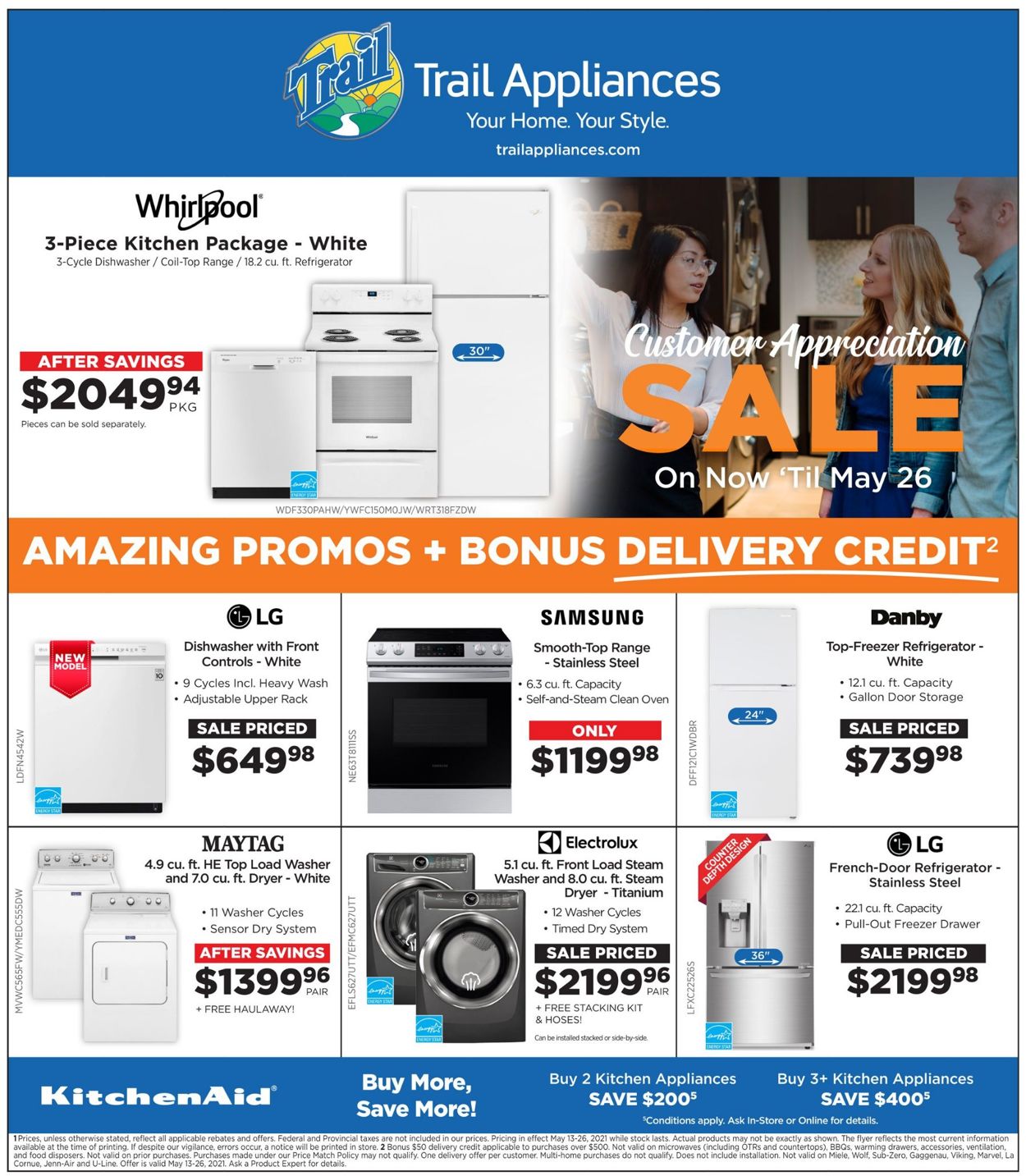 Trail Appliances Flyer from 05/13/2021