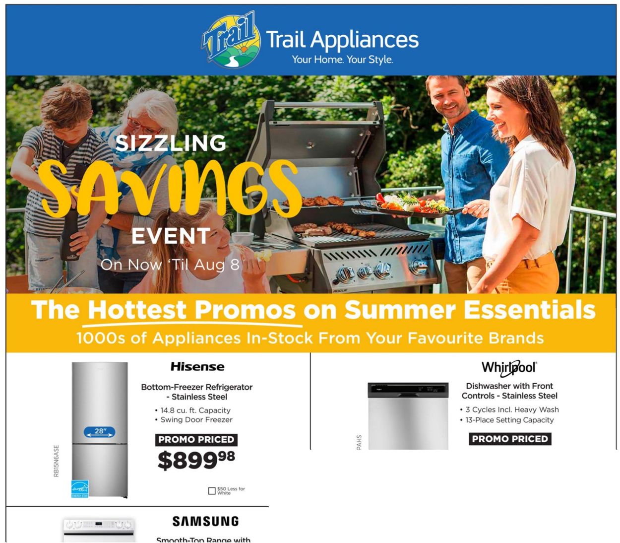 Trail Appliances Flyer from 07/22/2021
