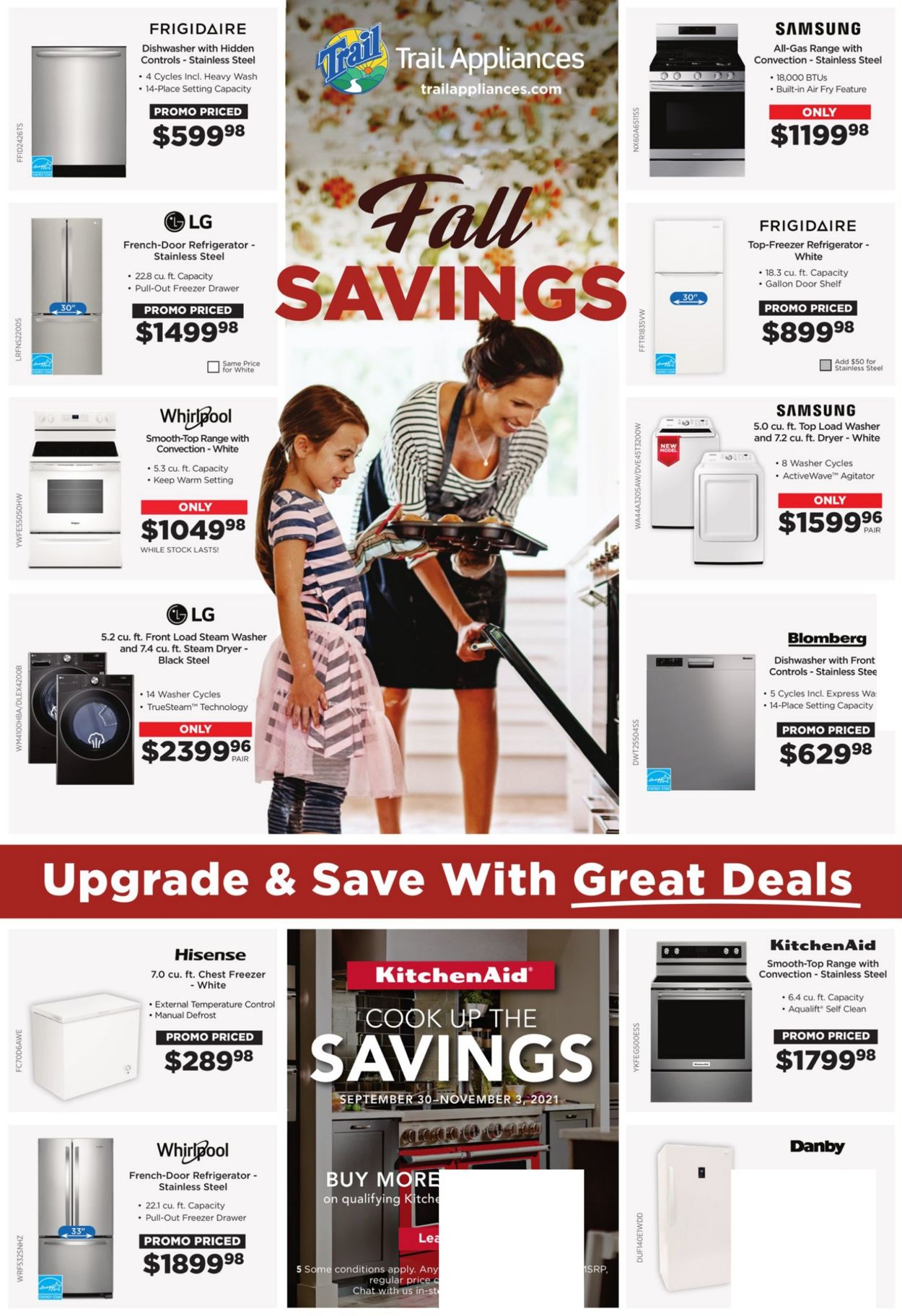 Trail Appliances Flyer from 10/01/2021