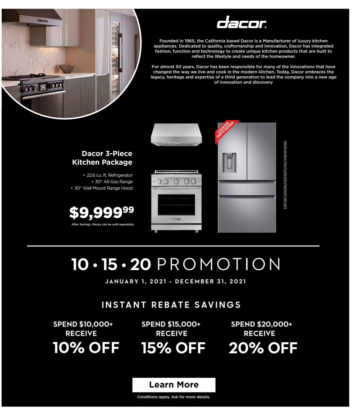 Trail Appliances Flyer from 11/18/2021