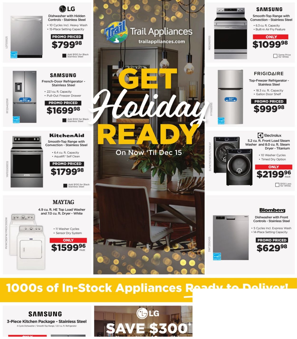 Trail Appliances Flyer from 12/02/2021