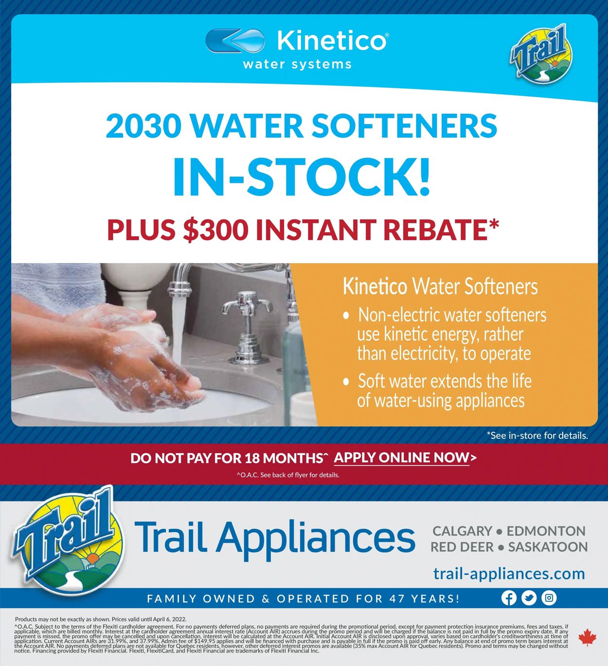 Trail Appliances Flyer from 03/31/2022