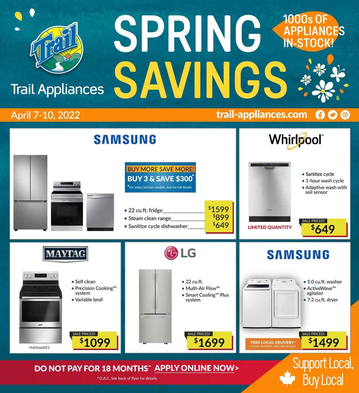 Trail Appliances Flyer from 04/07/2022