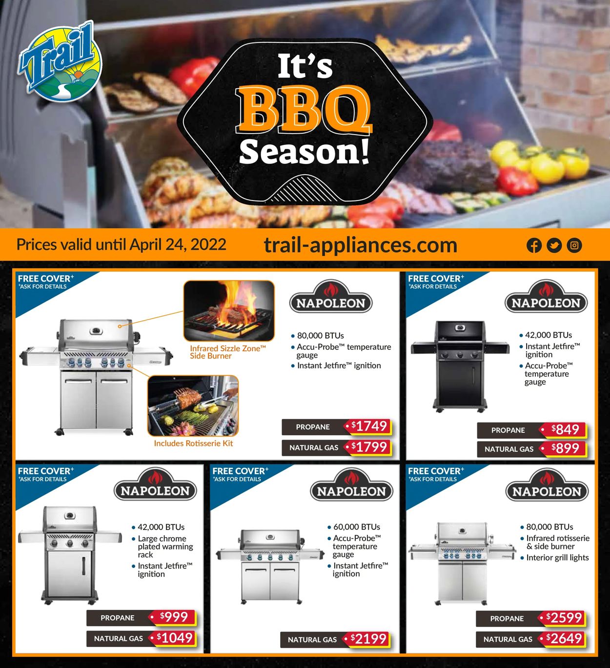 Trail Appliances Flyer from 04/11/2022