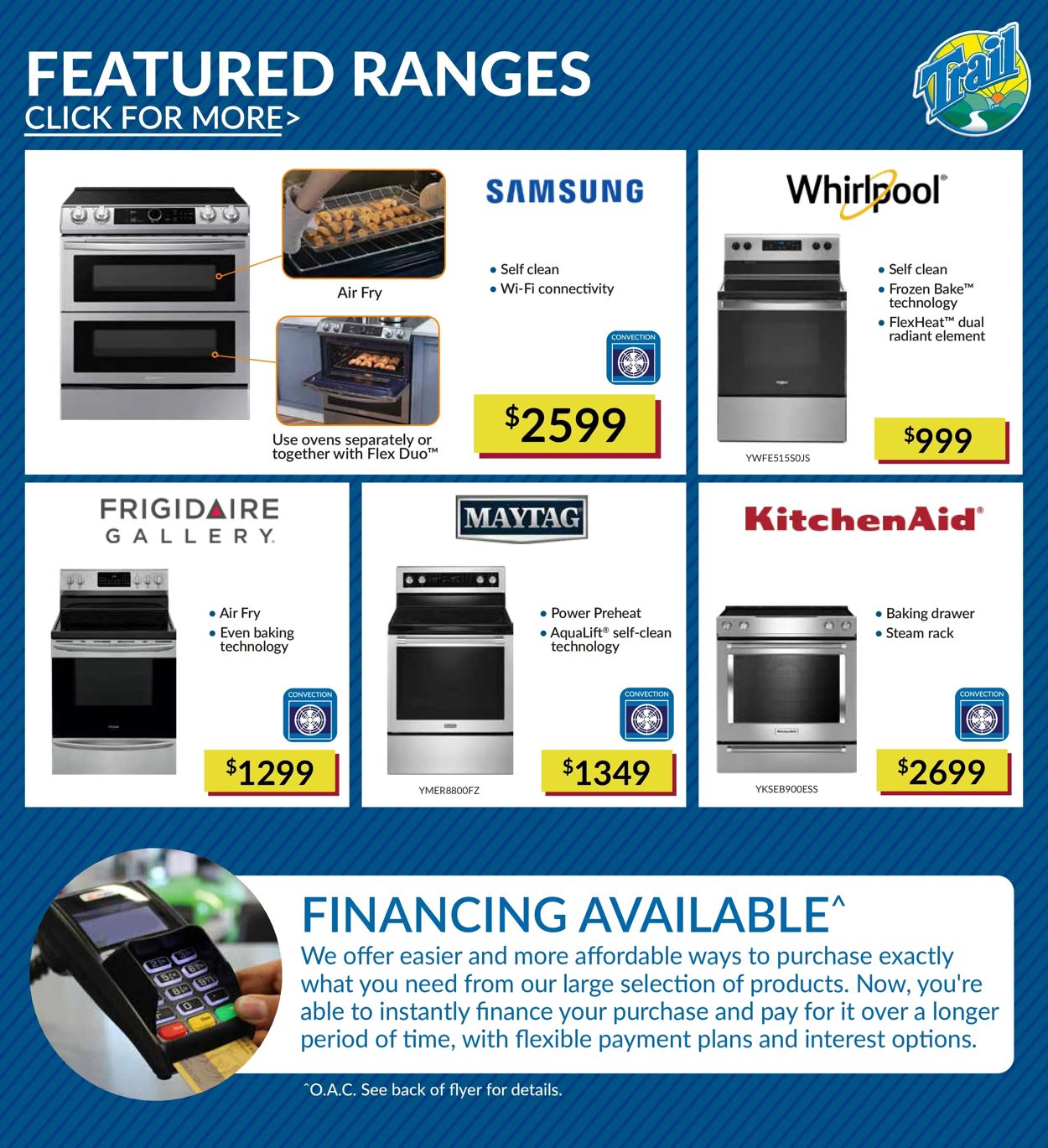Trail Appliances Flyer from 04/14/2022