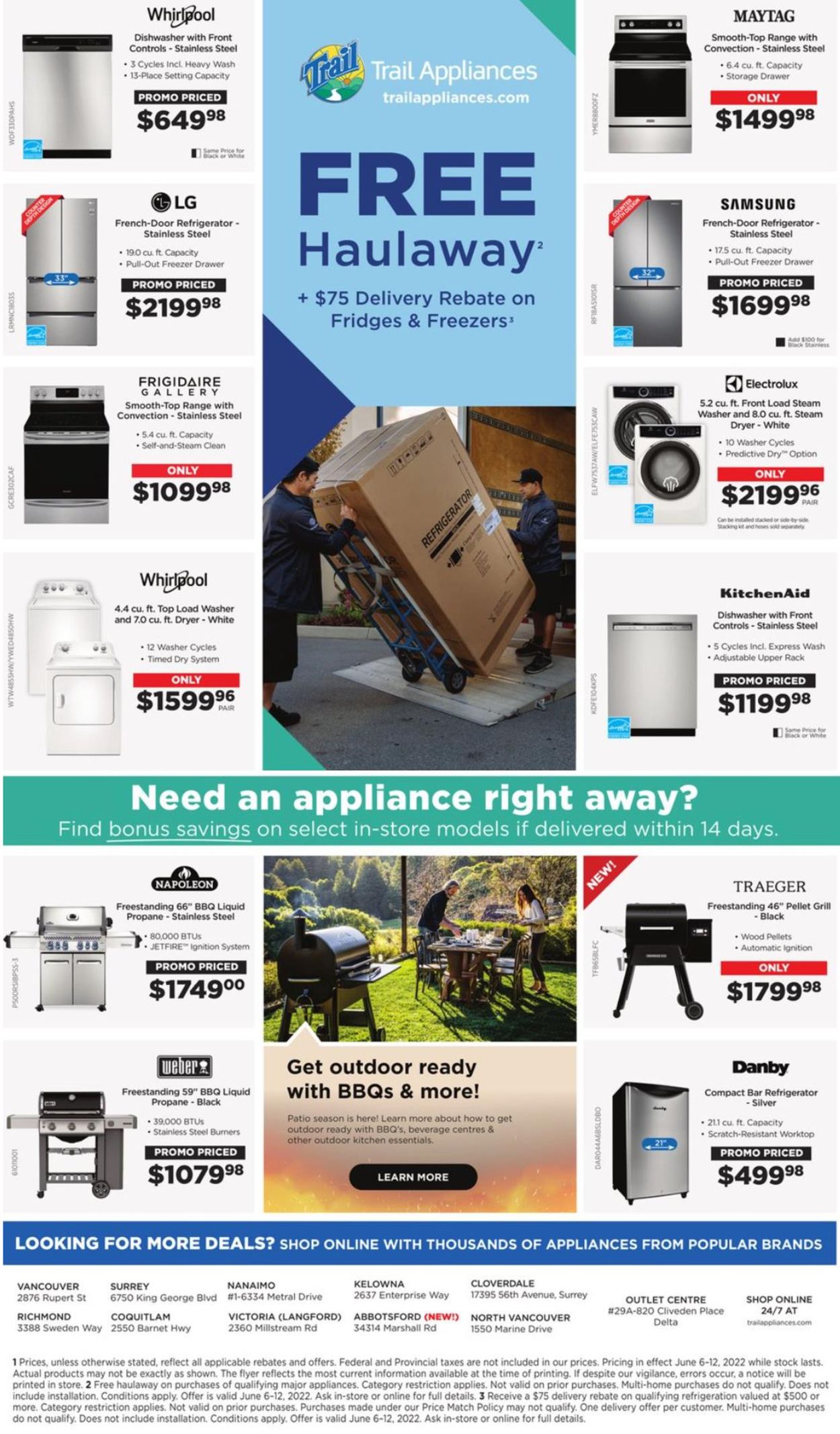 Trail Appliances Flyer from 06/06/2022