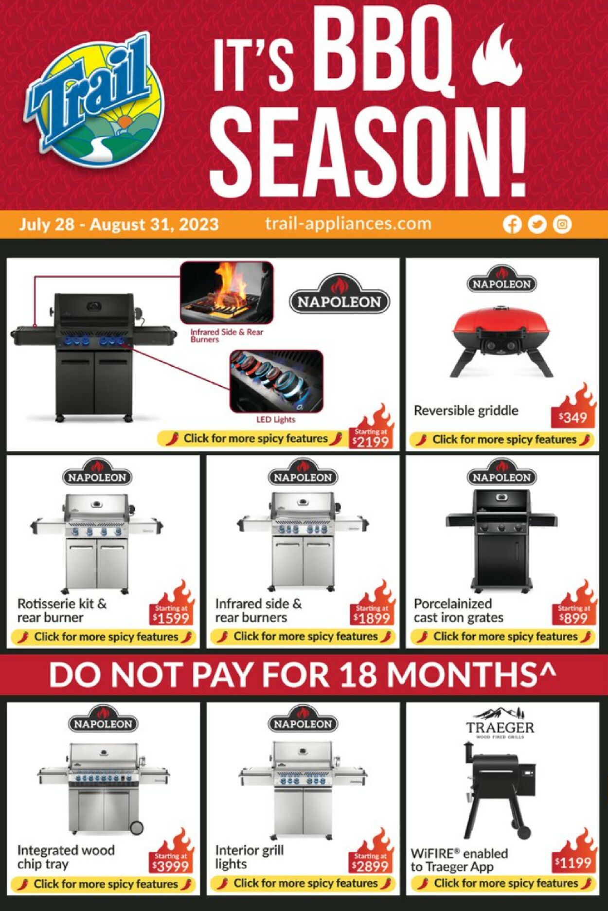 Trail Appliances Flyer from 07/28/2023