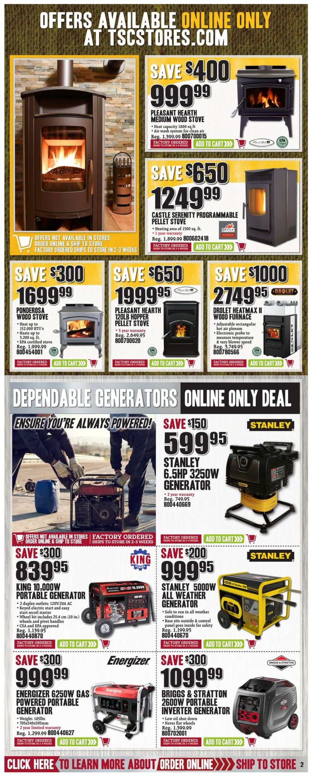 TSC Stores Flyer from 10/11/2019