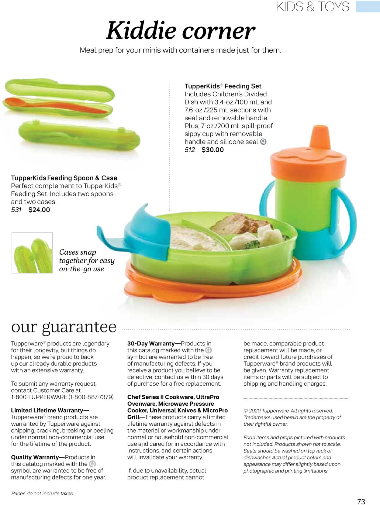 Tupperware Flyer from 09/01/2020
