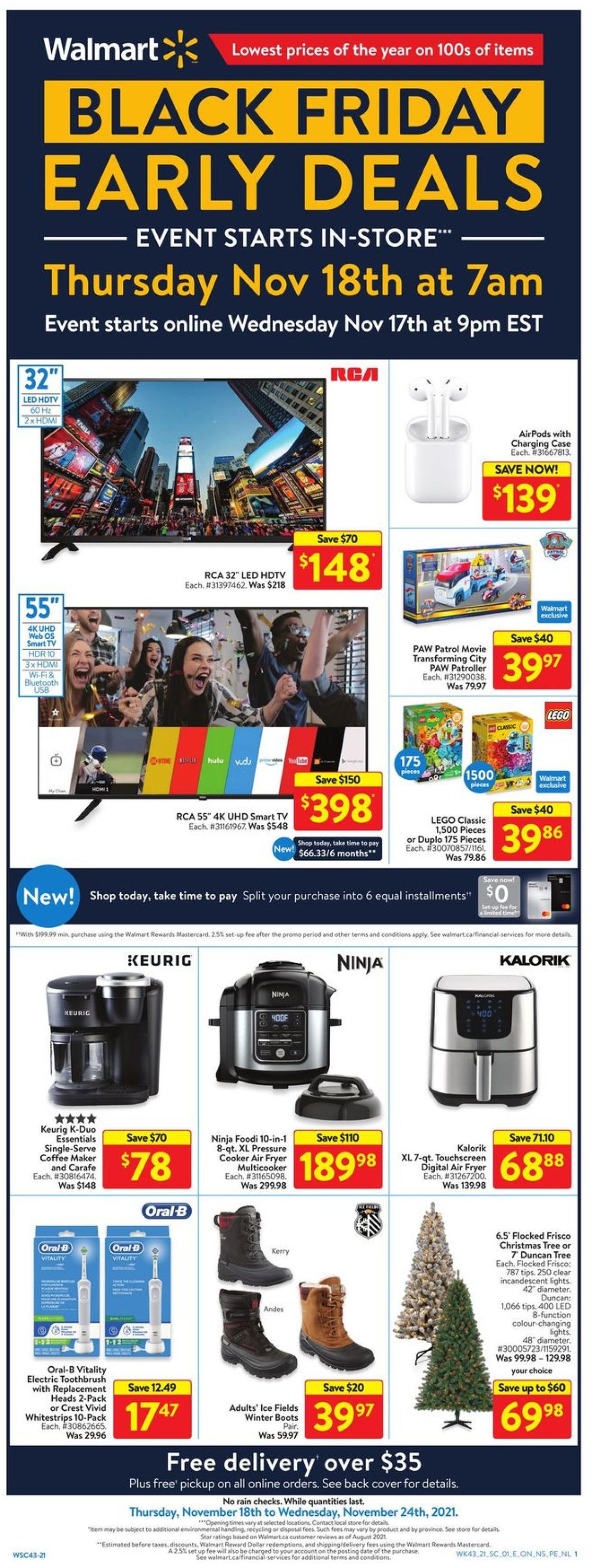 Walmart Black Friday Flyer November 27 to 29, 2020