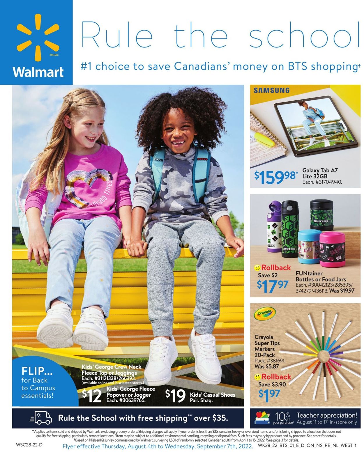 Walmart Flyer from 08/04/2022