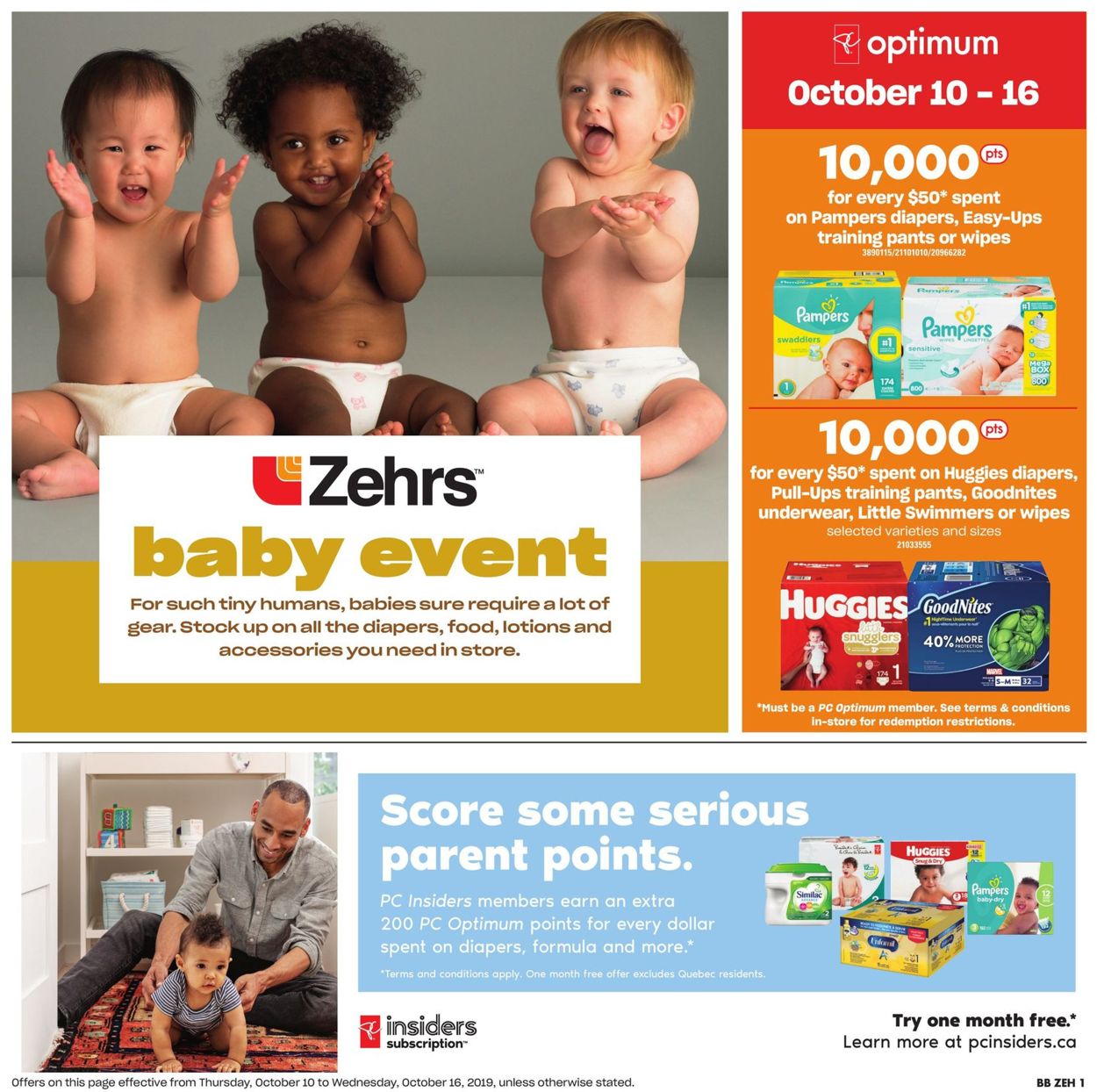 Zehrs Flyer from 10/10/2019