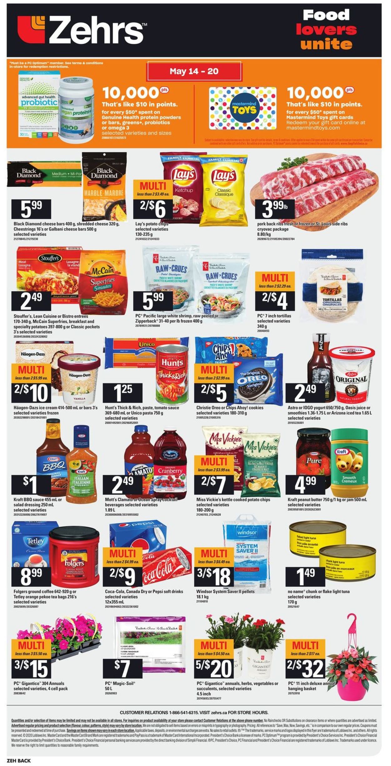 Zehrs Flyer from 05/14/2020