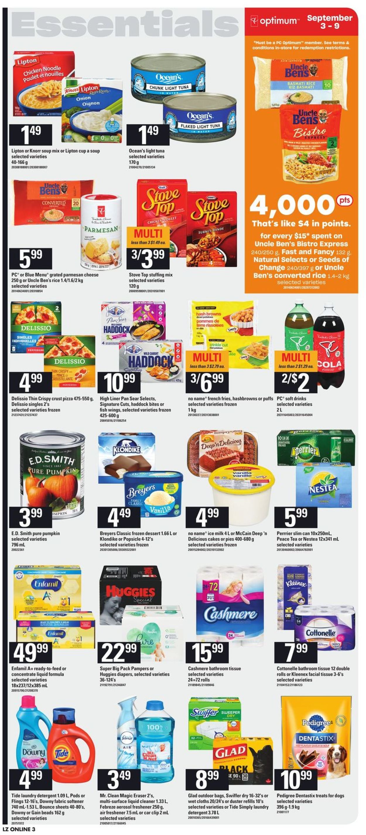 Zehrs Flyer from 09/03/2020